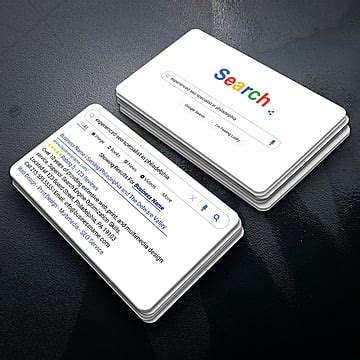 Google Business Card PNG Transparent Images Free Download | Vector ...