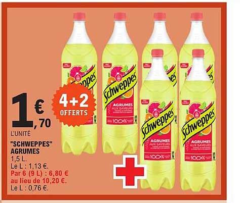 Promo Schweppes Agrumes Chez E Leclerc ICatalogue Fr