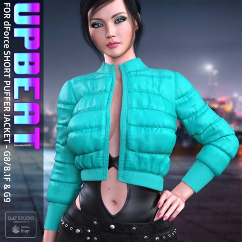 Upbeat Textures For Dforce Short Puffer Jacket Daz 3d