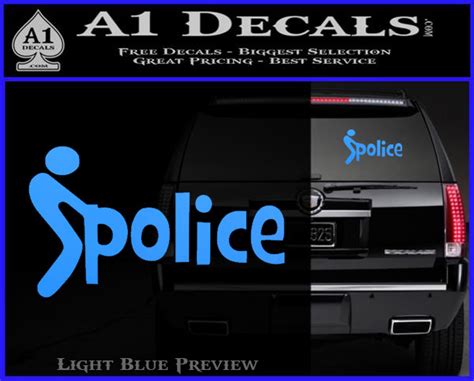 Fuck The Police Decal Sticker CHR A1 Decals