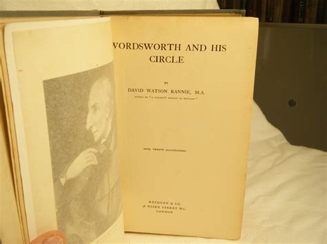 Wordsworth And His Circle By Rannie David Watson Very Good Hardcover 1907 First Edition