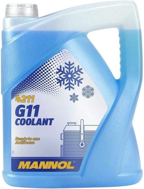 Mannol G11 Koelvloeistof 30 C Blauw Ready To Use 5 Liter Bol