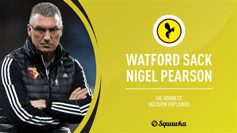 Watford confirm shock Nigel Pearson sacking in 49-word statement | Squawka