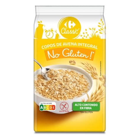 Copos De Avena Integral Classic Carrefour Sin Gluten G