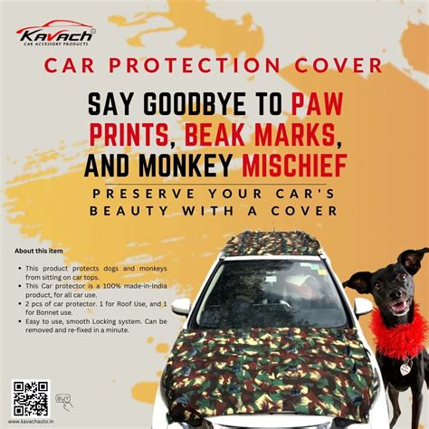 Car Roof & Bonnet Protector Cover from Dog | Car Cover with Spikes