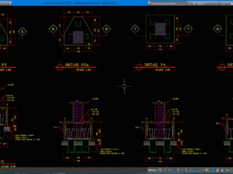 Download Gambar Detail Pondasi Bore Pile DWG AutoCAD Autocad, Boring ...