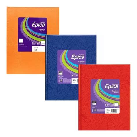 Cuaderno Epica N1 Tapa Dura X48 Hojas Araña Escolar Rayadas