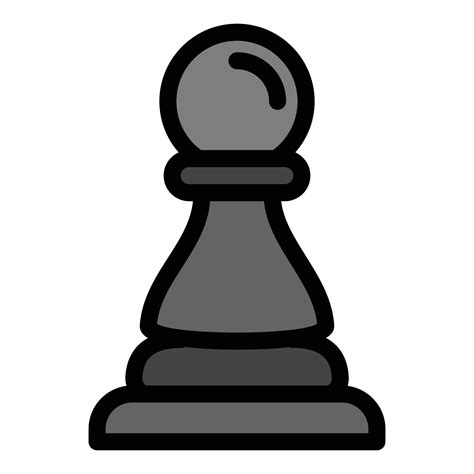 Chess Pawn Icon Outline Style Vector Art At Vecteezy