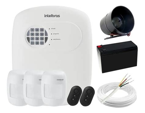 Kit Alarme Residencial Comercial Intelbras 3 Sensores App