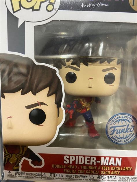 1169 No Way Home tom holland Unmasked Integrated Spider-man Funko pop ...