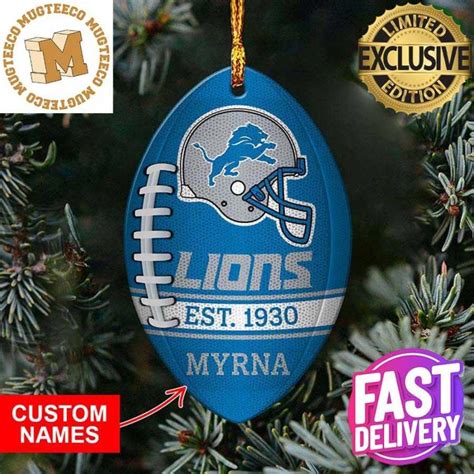 Detroit Lions Nfl Football Personalized Xmas T For Fans Christmas