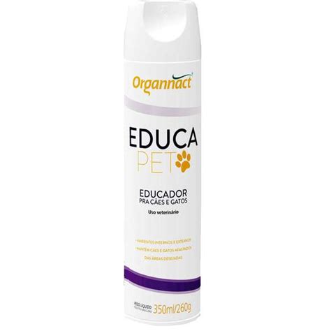 Educador Educa Pet Aerosol Para Cães E Gatos 350ml Organnact Submarino