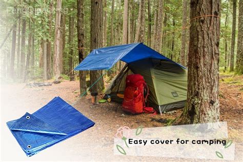 Pe Tarpaulin Easy Cover For Camping And Temporary Tentpe Tarpaulin Waterproof Poly Tarp Fire