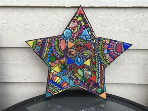 Custom Mosaic Star By Tina Wise Crackin Mosaics Custom Mosaic