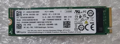 FAST SK HYNIX PC711 GEN3 X4 NVMe PCIe M 2 2280 SSD 512GB