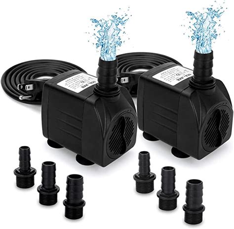 Amazon GROWNEER 2 Packs 550GPH Submersible Pump 30W Ultra Quiet