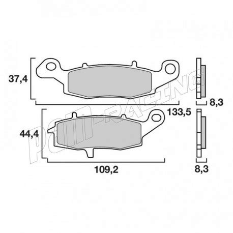 Plaquettes De Frein Avant Sr Sinter Racing Route Brembo Kawasaki