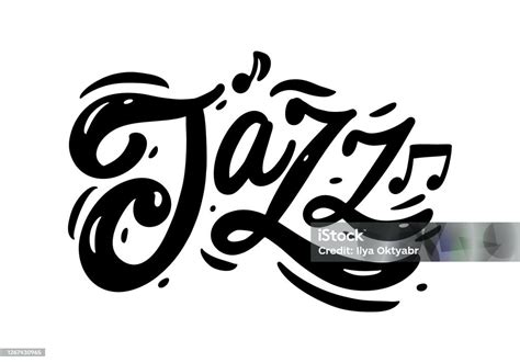 Como Se Escreve Jazz - Vetores de Texto De Jazz Letras Desenhadas À Mão Caligrafia De Cor ...