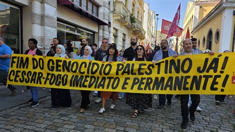 Ato Unificado Em Defesa Da Palestina Junho De