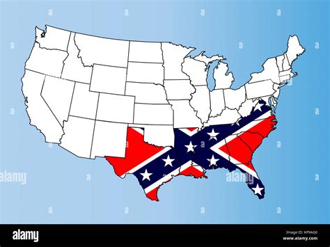 13 Confederate States America Map - Map