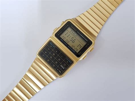 Relógio Casio Data Bank Calculadora Retro DBC 611G 1 Altarelojoria