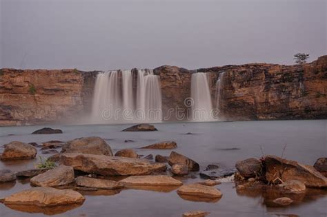 Chitrakote Waterfalls in Bastar Stock Image - Image of resources, blue ...