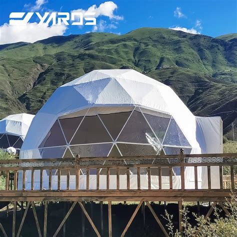 Roof Top Camping Tent Yurt Igloo House Glamping Tent For Hotel Resort