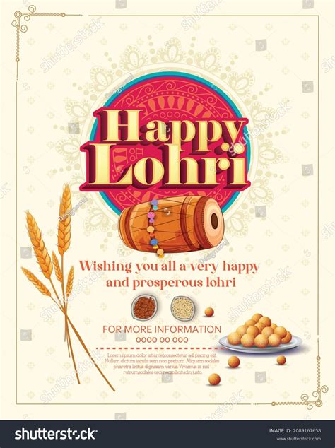 Happy Lohri Festival Punjab Stock Vector (Royalty Free) 2089167658 ...