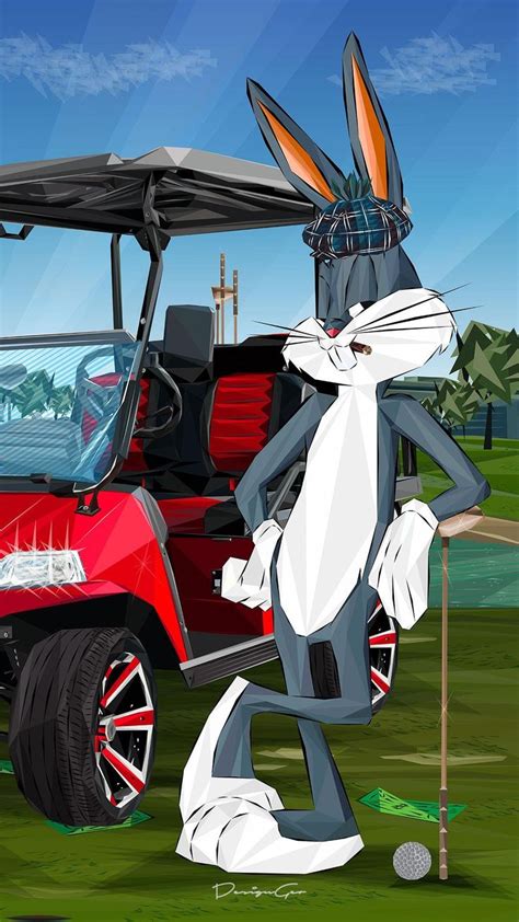 Bugs Bunny Old Cartoons Low Poly Artwork By Digital Illustrator Designgeo