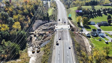 An Empty Pa Turnpike I 476 As Bridge Replacement Shuts Highway