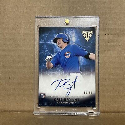 2015 Topps Triple Threads Rookie Autographs RAKB Kris Bryant Auto 99