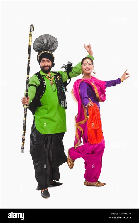 Bhangra the traditional folk dance from Punjab in North India Stock Photo - Alamy