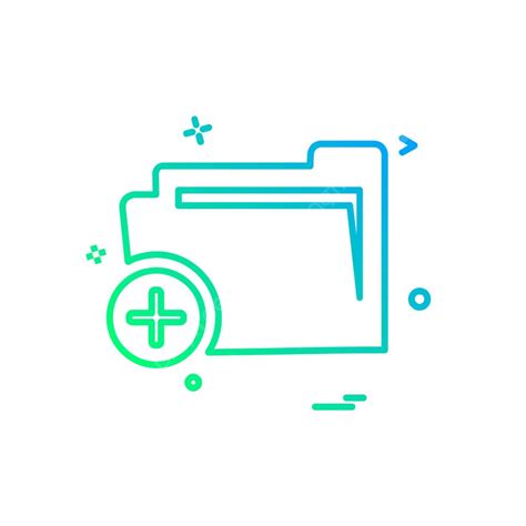 gambar vektor desain ikon folder grafis vektor abstrak png