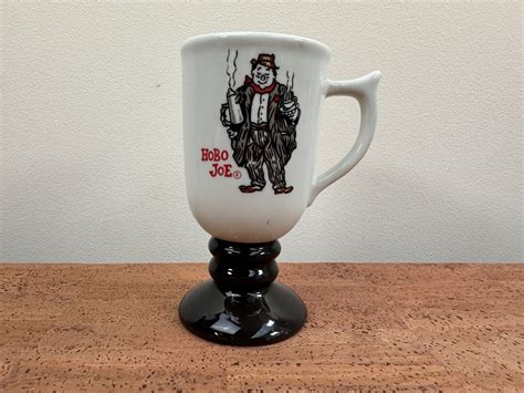 Vintage Hobo Joe Pedestal Irish Coffee Mug Black Stem - Etsy