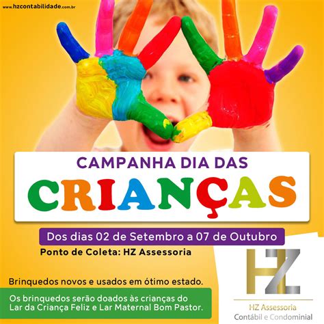Campanha Dia Da Criança - Campanha Dia Das Crianças - HZ Assessoria
