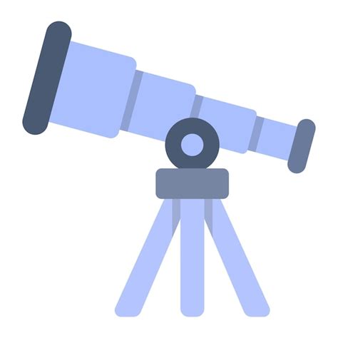 Icono Del Telescopio Vector Premium