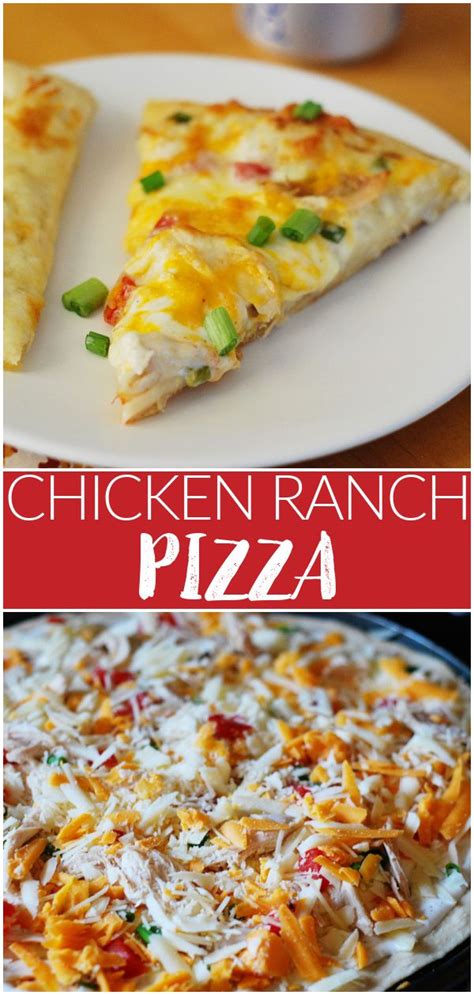 Chicken Ranch Pizza Recipe Rotisserie Chicken Recipes Chicken Pizza Recipes Chicken Recipes