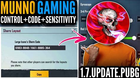 Update Munno Gaming New Finger Control Code And Sensitivity Code