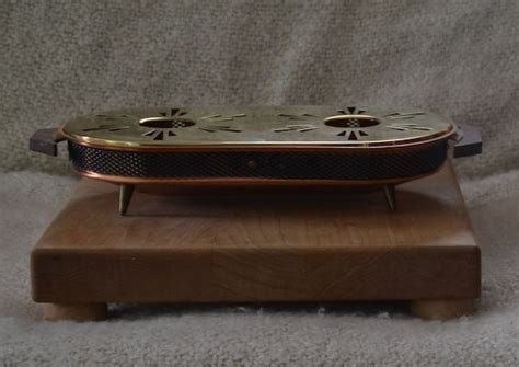 HOT PLATE WARMER Copper Brass Ex Cond Tea Lights Made Etsy