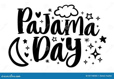 Pajama Day Vector Illustration Stock Vector Illustration Of Quote