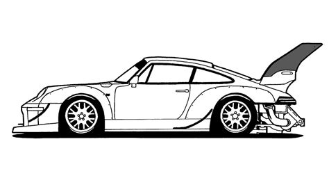 How To Draw A Porsche 911 RWB 993 YouTube