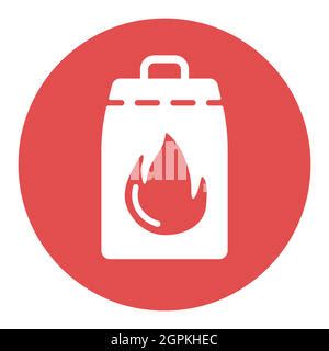 Icono De Embalaje Inflamable S Mbolo De Logotipo De Fuego De Llama