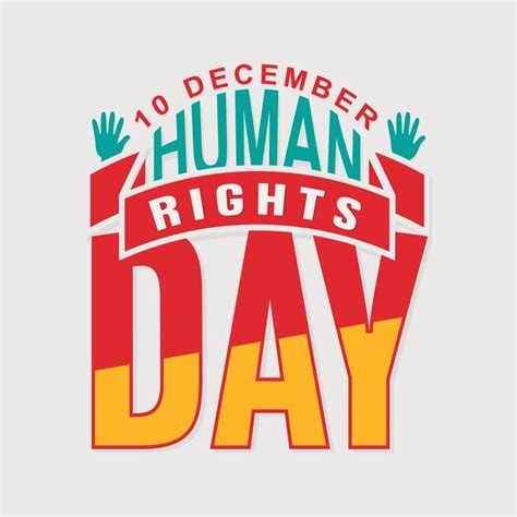 Premium Vector Human Rights Day Typography Vector For Celebrate