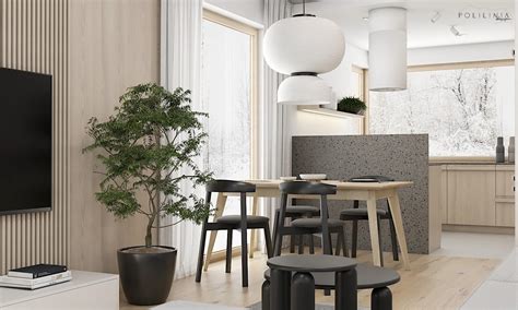 Parter Domu W Stylu Japandi Polilinia Design Archiup