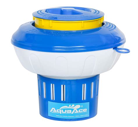 Aquaace Refill Alert Floating Pool Chlorine Dispenser Floater With