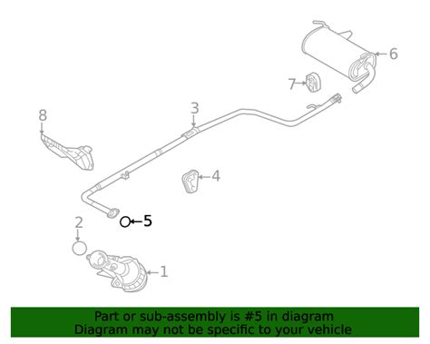 2018-2022 Mitsubishi Outlander PHEV Intermediate Pipe Gasket 1575A085 ...