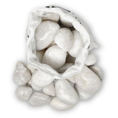 Pgn White River Rocks Para Plantas Libras Rocas Blancas Con