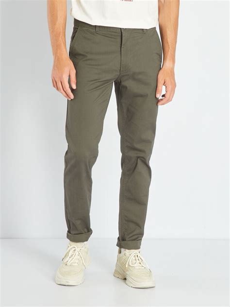 Pantalón chino slim KAKI Kiabi 17 00