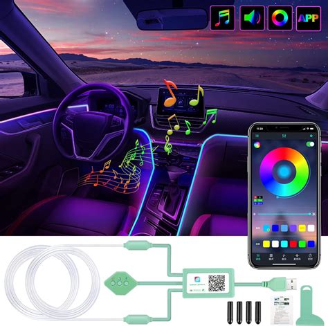 Omeco Auto Led Innenbeleuchtung M Led Streifen Rgb Auto