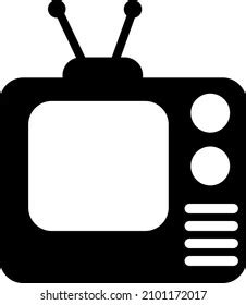 Tv Flat Icon Silhouette Tv Tv Stock Vector (Royalty Free) 2101172017 ...